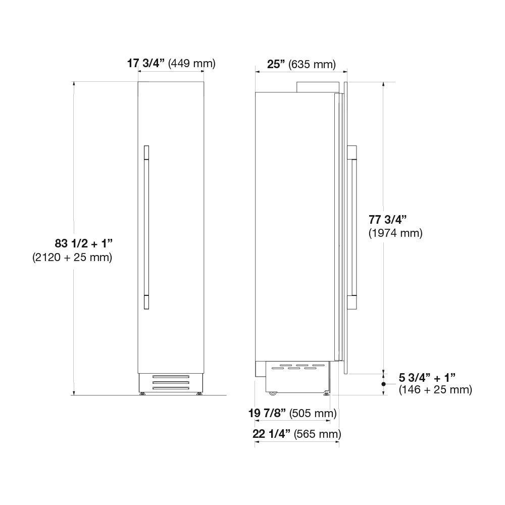 18" FREEZER COLUMN