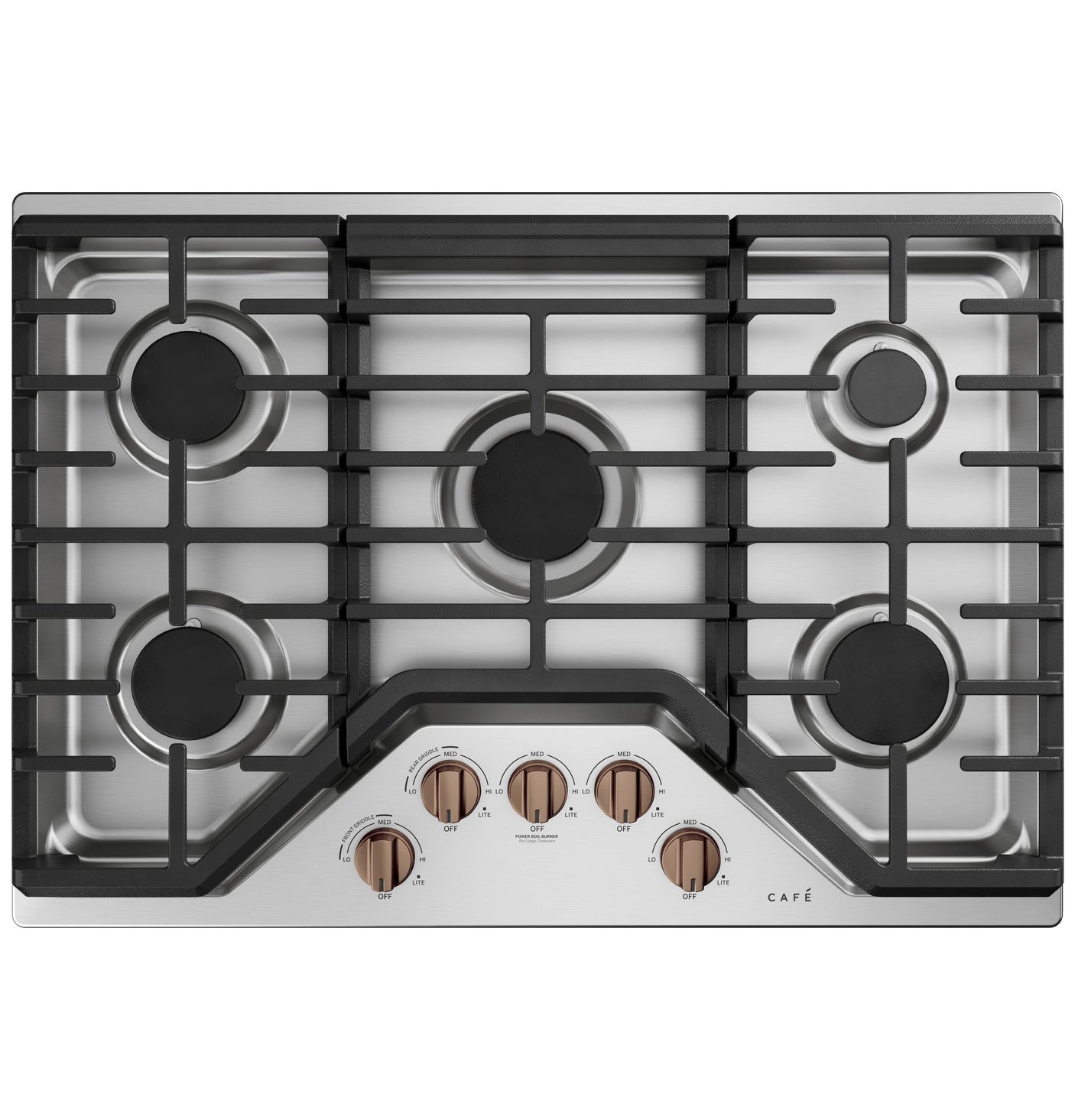 Café™ 5 Gas Cooktop Knobs - Brushed Copper