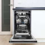 ZLINE 18" Tallac Series 3rd Rack Top Control Dishwasher with Traditional Handle, 51dBa [Color: DuraSnow Stainless Steel]