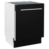 ZLINE 24" Tallac Series 3rd Rack Dishwasher with Traditional Handle, 51dBa (DWV-24) [Color: Black Matte]