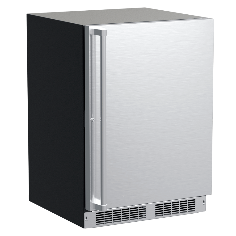 24-In Professional Built-In Refrigerator Freezer with Door Style - Stainless Steel