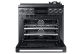 36" Pro Gas Range, Graphite Stainless Steel, Liquid Propane