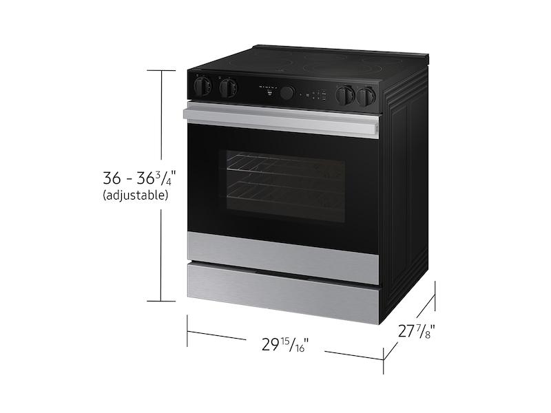 Bespoke 6.3 cu. ft. Smart Slide-In Electric Range with Smart Oven Camera & Illuminated Precision Knobs in Stainless Steel