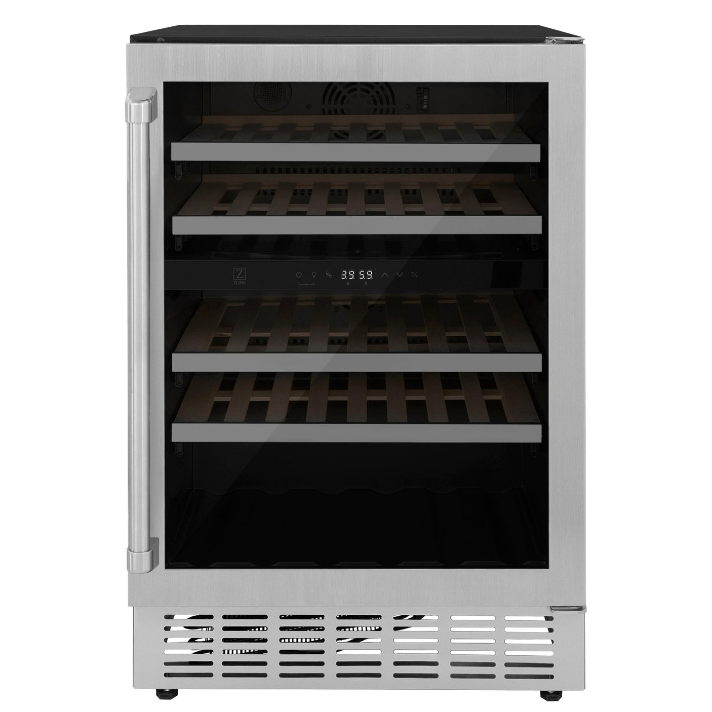 ZLINE 24" Monument Dual Zone 44-Bottle Wine Cooler in Stainless Steel (RWV-UD-24)