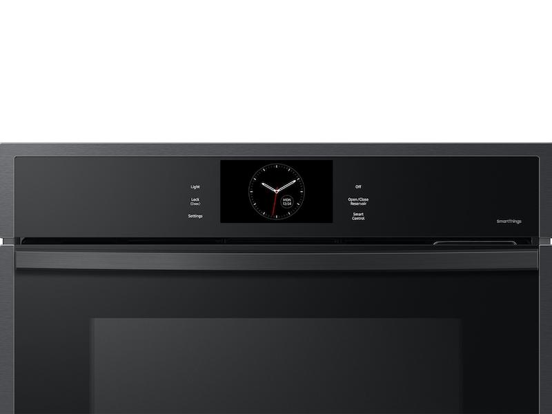 30" Single Wall Oven with Steam Cook in Matte Black