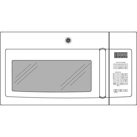 GE® 1.6 Cu. Ft. Over-the-Range Microwave Oven