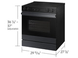 Bespoke 6.3 cu. ft. Smart Slide-In ENERGY STAR® Certified Electric Range with Air Fry in Matte Black Steel