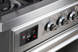 Majestic II 36 Inch Dual Fuel Liquid Propane Freestanding Range in Stainless Steel with Chrome Trim