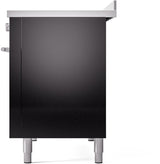 Professional Plus II 48 Inch Electric Freestanding Range in Glossy Black with Trim