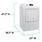 Avanti Front Load Electric Clothes Dryer, 7.0 cu. ft. Capacity - White / 7.0 cu. ft.