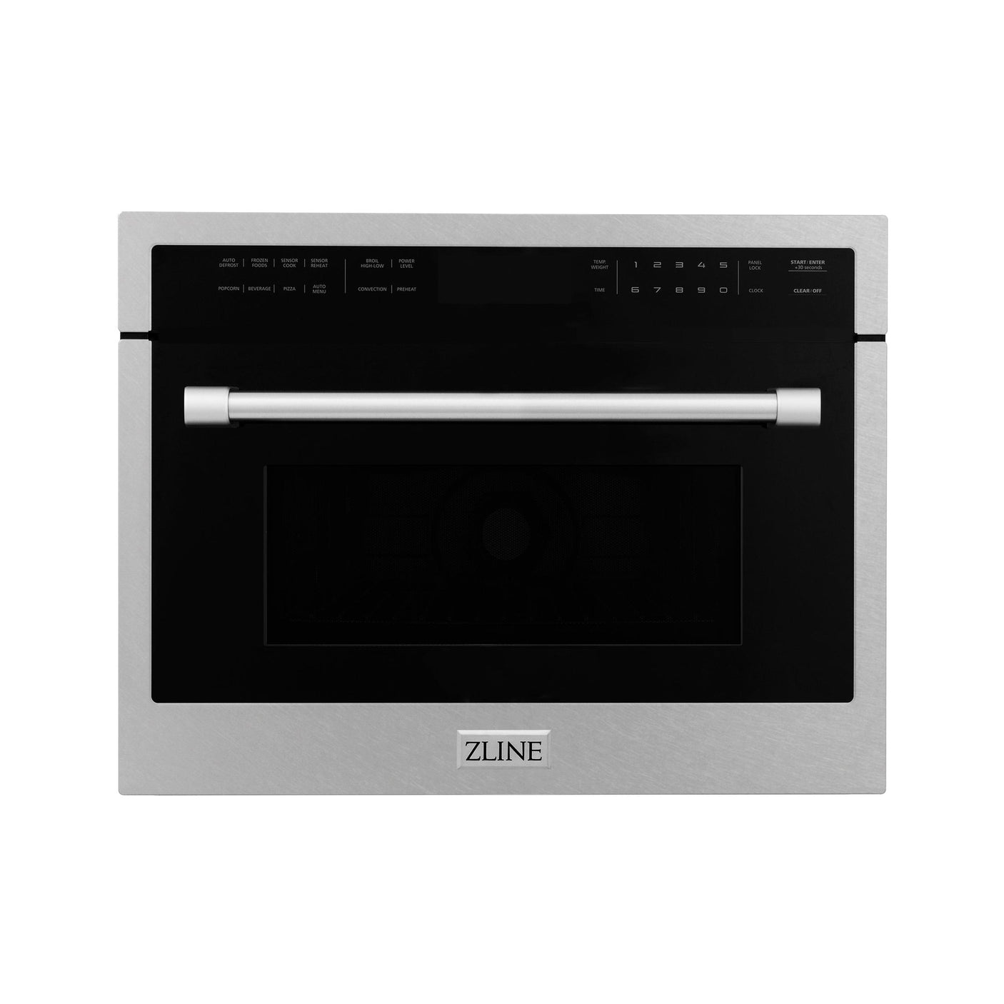 ZLINE 24 in. Built-in Convection Microwave Oven in Stainless Steel with Speed and Sensor Cooking (MWO-24) [Color: DuraSnow]