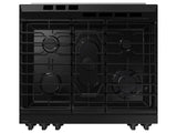 Bespoke 6.0 cu. ft. Smart Slide-In Gas Range with Precision Knobs in Matte Black Steel