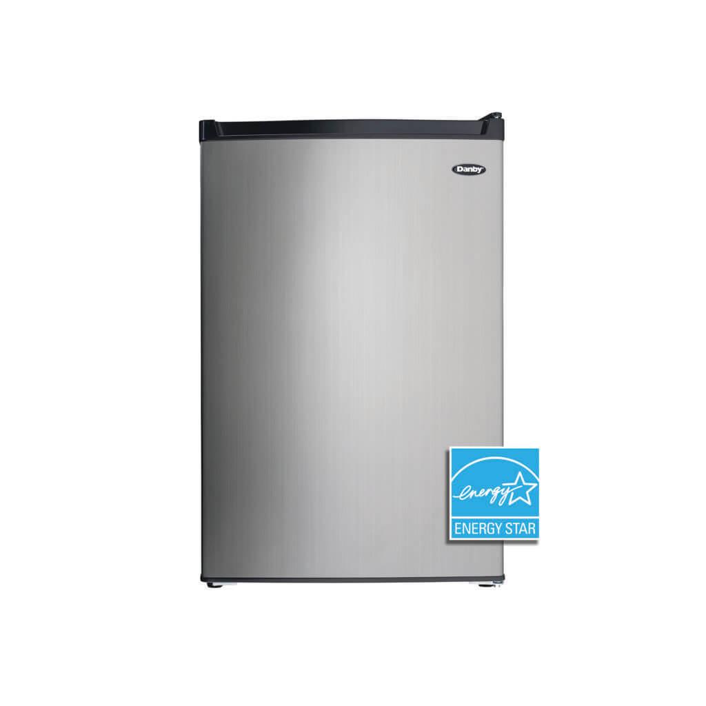 Danby 4.5 cu. ft. Compact Fridge with True Freezer in Stainless Steel