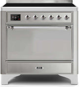 Majestic II 36 Inch Electric Freestanding Range in Stainless Steel with Chrome Trim