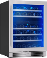 Presrv Wine Cooler, 24in UC, SS+Gls, Rvs Door, 2Z