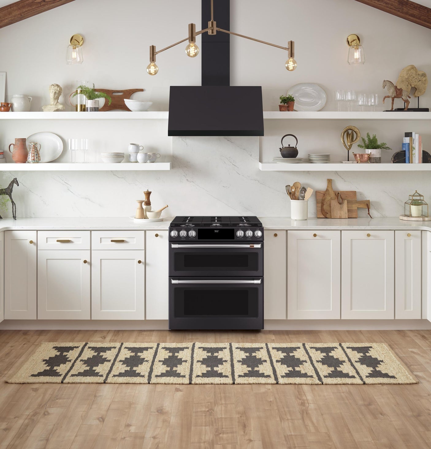 Café™ 30" Smart Slide-In, Front-Control, Dual-Fuel, Double-Oven Range with Convection