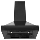 ZLINE Black Stainless Steel Range Hood with Black Stainless Steel Handle and Size Options(BS655-BS)