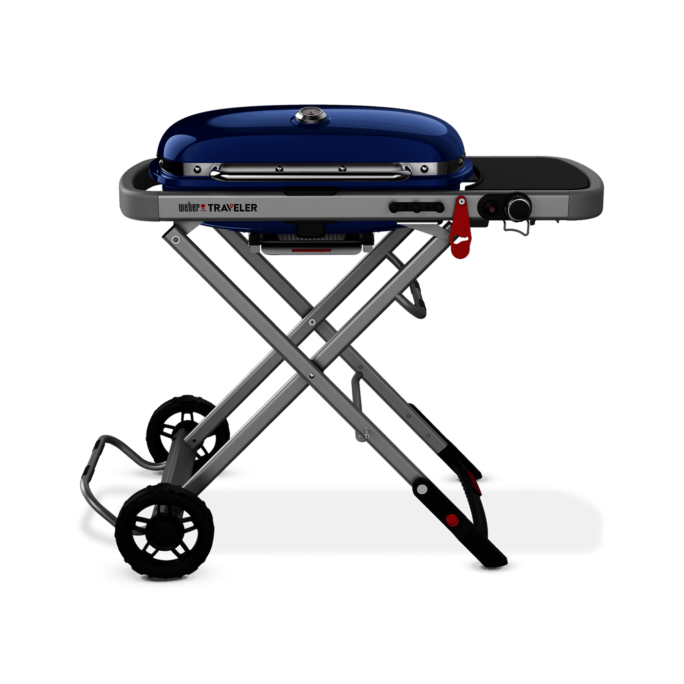 Weber Traveler® Portable Gas Grill - Deep Ocean Blue