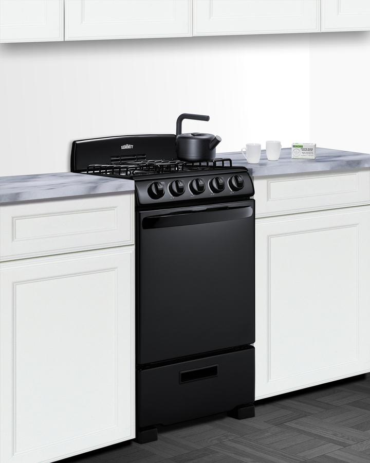 20" Wide Gas Range