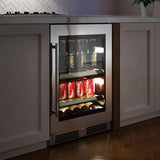 24" Beverage Center SS Glass LH