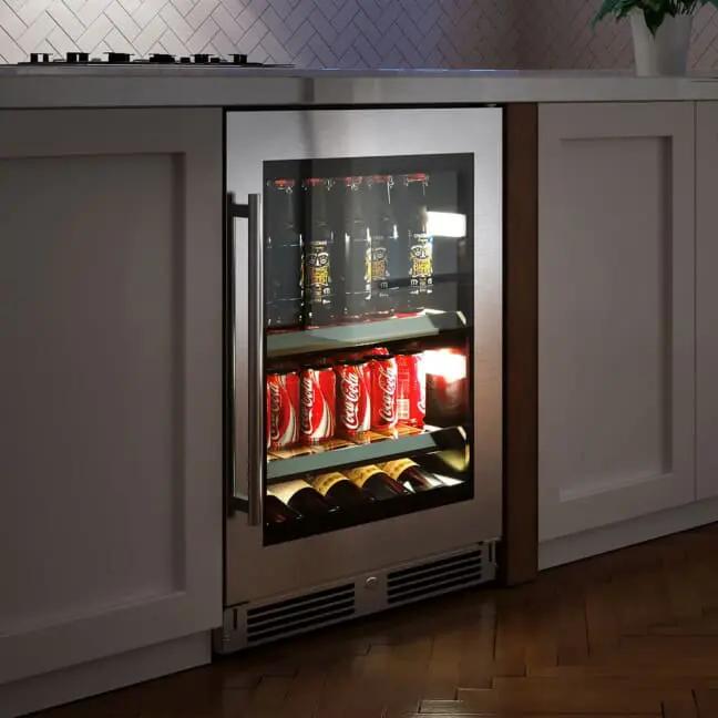 24" Beverage Center Solid SS LH