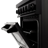 ZLINE 24 in. Professional Dual Fuel Range in Black Stainless Steel (RAB-BR-24)