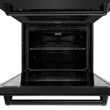 ZLINE 30 in. Professional True Convection Double Wall Oven with Air Fry and Self Clean in Black Stainless Steel (WADB-30)