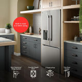 LG Counter-Depth MAX™ with Zero Clearance™ 3-Door French Door Refrigerator with Thin Door Design