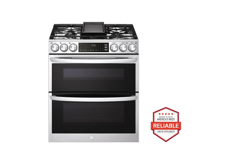 6.9 cu. ft. Smart Gas Double Oven Slide-in Range with InstaView®, ProBake® Convection, Air Fry, and Air Sous Vide