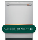 Café™ CustomFit ENERGY STAR Stainless Interior Smart Dishwasher with Ultra Wash Top Rack and Dual Convection Ultra Dry, 44 dBA