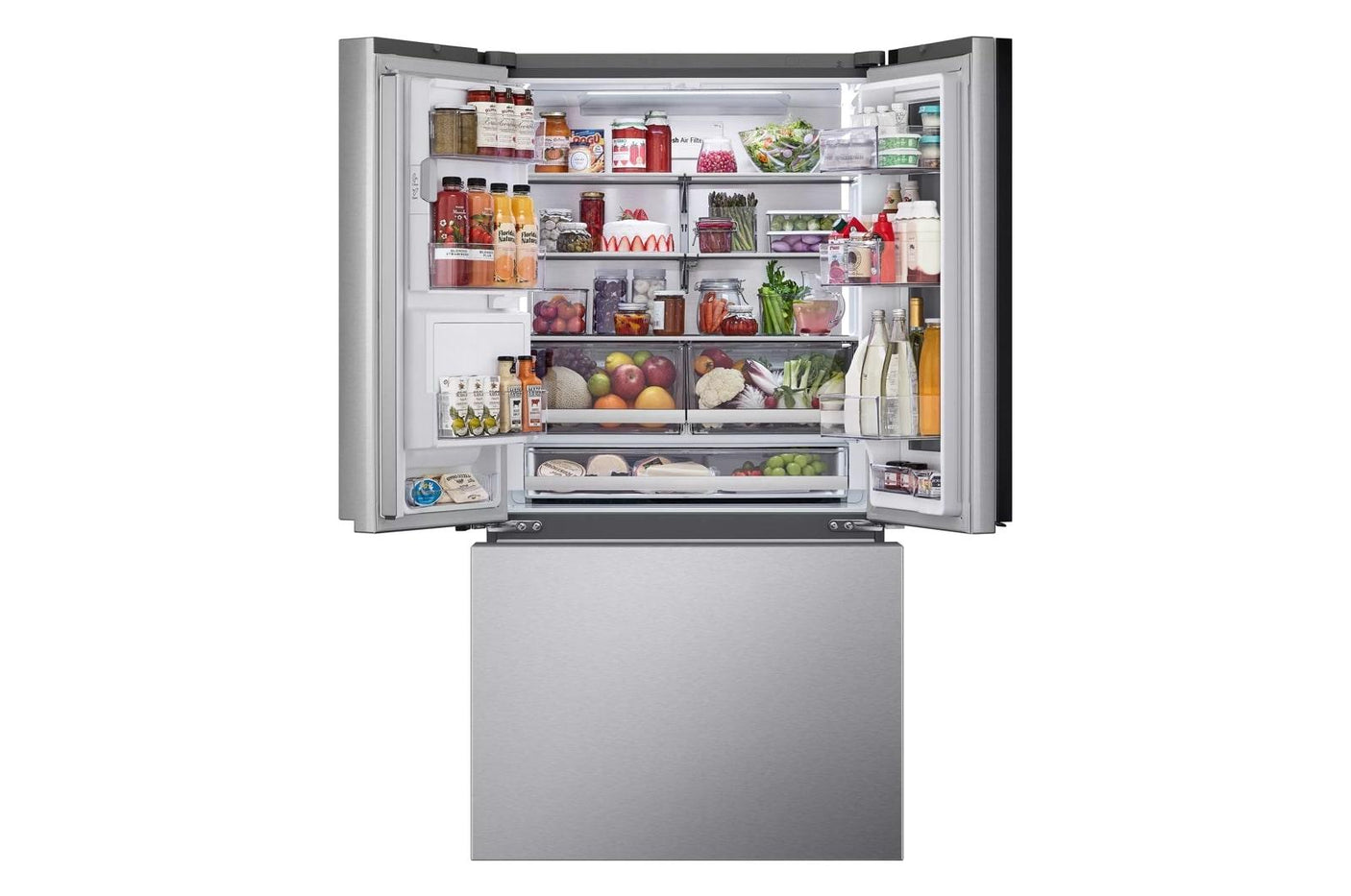 31 cu. ft. Smart Standard-Depth MAX™ French Door Refrigerator with Four Types of Ice and Mirror InstaView®