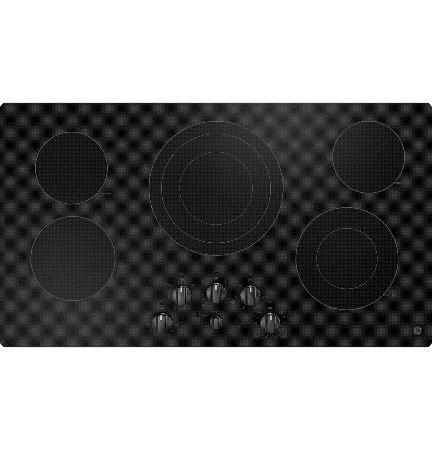 GE® 36" Built-In Knob Control Electric Cooktop