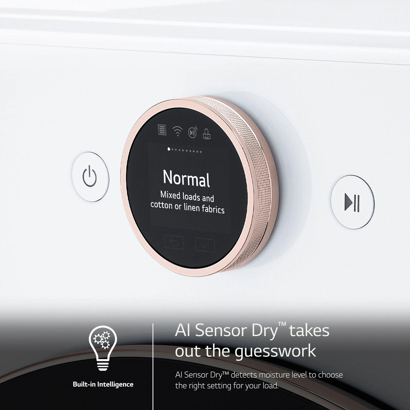 7.4 cu. ft. Smart Front Load Electric Dryer with AI Sensor Dry & TurboSteam™ Technology