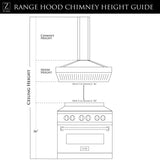 ZLINE Convertible Vent Wall Mount Range Hood in Stainless Steel & Glass (KN)