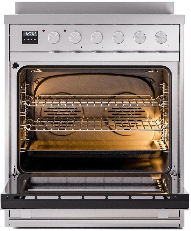 Professional Plus II 30 Inch Electric Freestanding Range in Stainless Steel with Trim