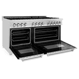 ZLINE 60 in. 7.4 cu. ft. Dual Fuel Range with Gas Stove and Electric Oven in Stainless Steel with Color Options (RA60) [Color: Stainless Steel]