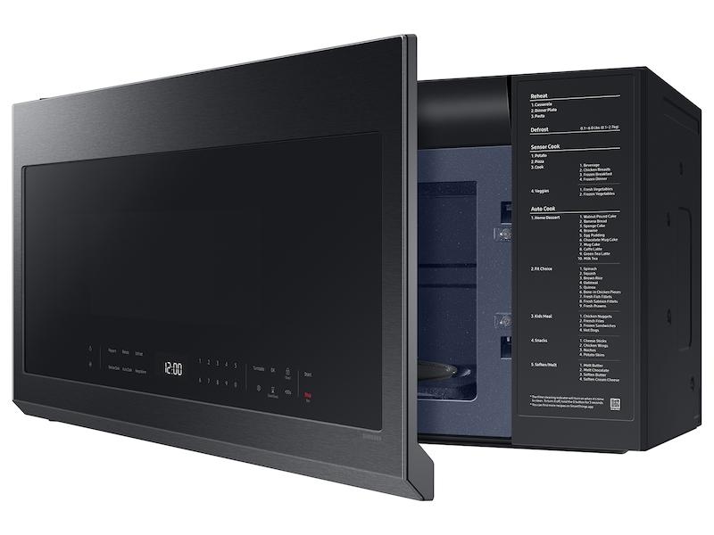 2.1 cu. ft. Over-the-Range Microwave with Wi-Fi in Matte Black Steel