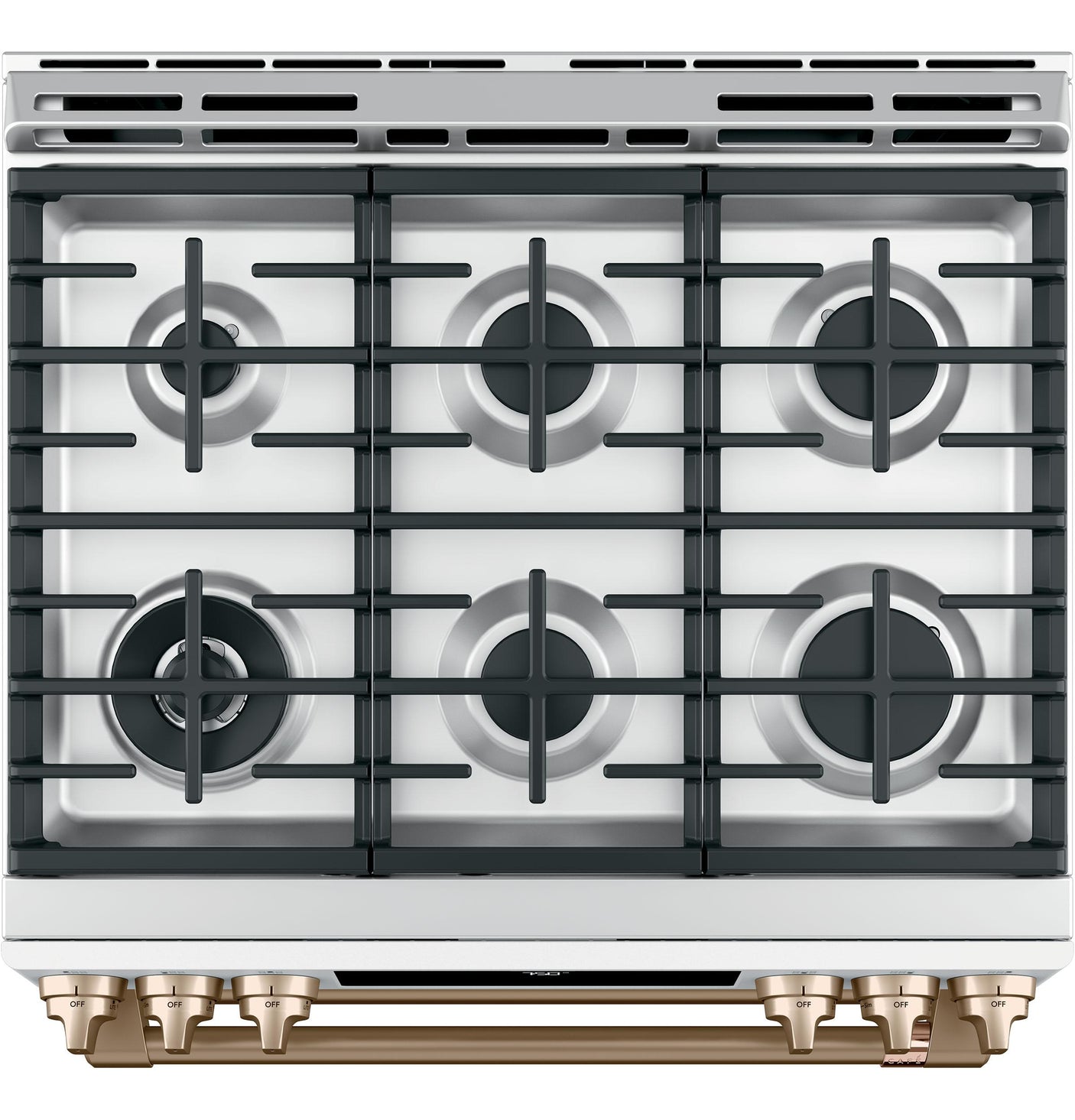 Café™ 30" Smart Slide-In, Front-Control, Gas Double-Oven Range with Convection