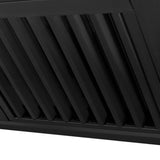 ZLINE Black Stainless Steel Range Hood with Black Stainless Steel Handle and Size Options(BS655-BS)