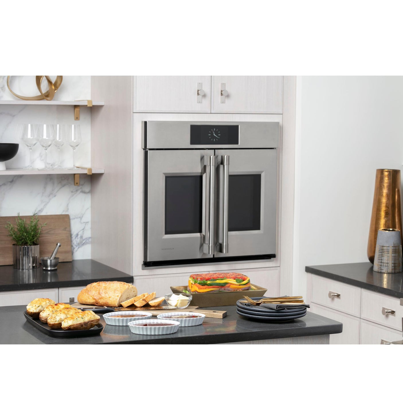 Monogram 30" Statement French-Door Double Wall Oven