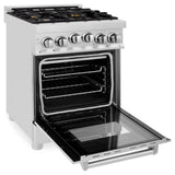 ZLINE 24 in. 2.8 cu. ft. Range with Gas Stove and Gas Oven in Stainless Steel (RG24) [Color: Stainless Steel]