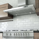 30" 600/395 CFM Italian Made Wall Chimney Range Hood Stainless