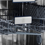 ZLINE 24" Tallac Series 3rd Rack Dishwasher with Traditional Handle, 51dBa (DWV-24) [Color: Hand Hammered Copper]