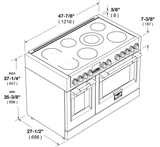 SOFIA 48" PRO INDUCTION RANGE - ALL GLASS