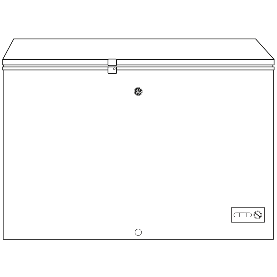 GE® 10.7 Cu. Ft. Manual Defrost Chest Freezer