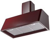 Nostalgie 36 Inch Burgundy Wall Mount Convertible Range Hood