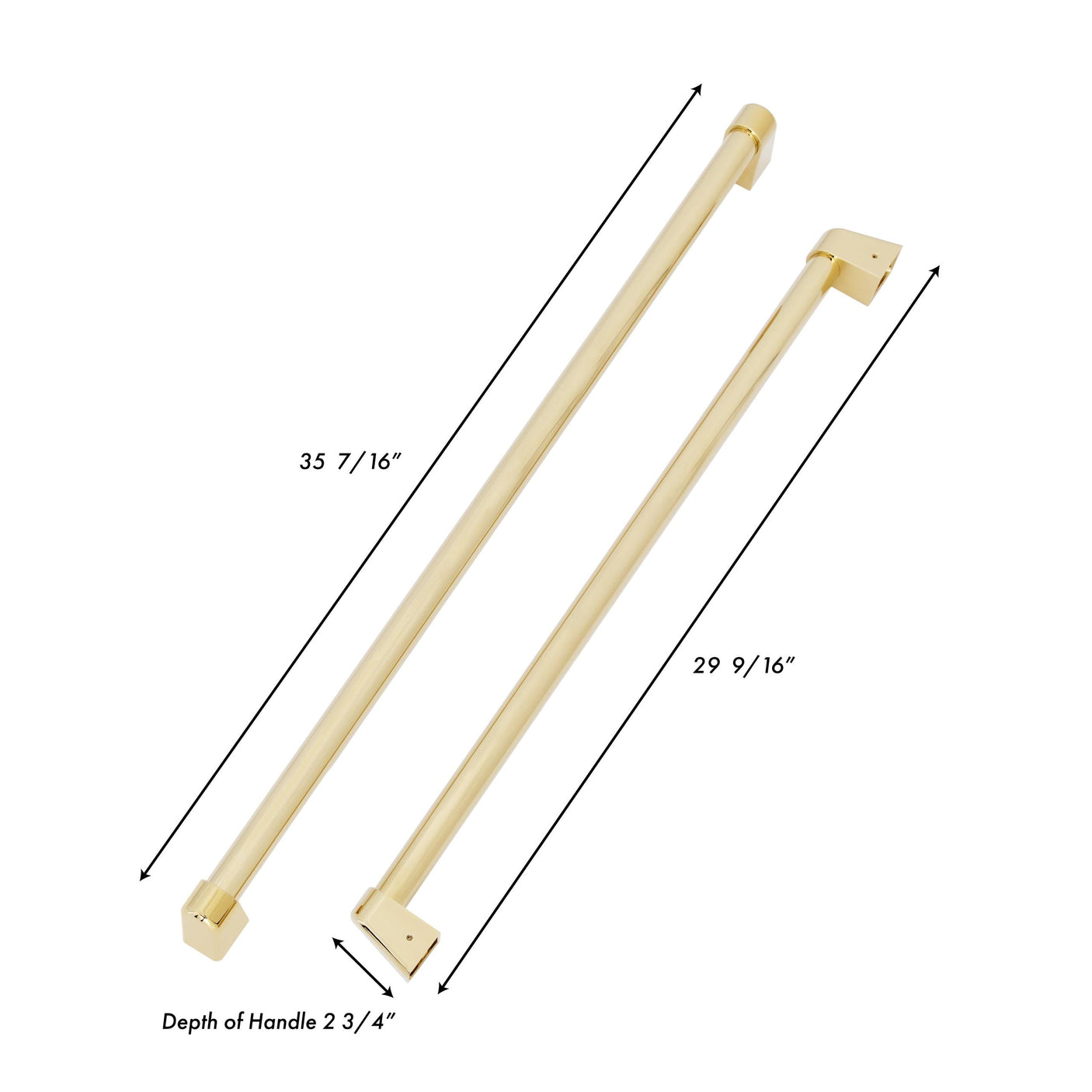 ZLINE 60 in. Polished Gold Handle Set (4 Handles) (RBIVHZ-G-60)