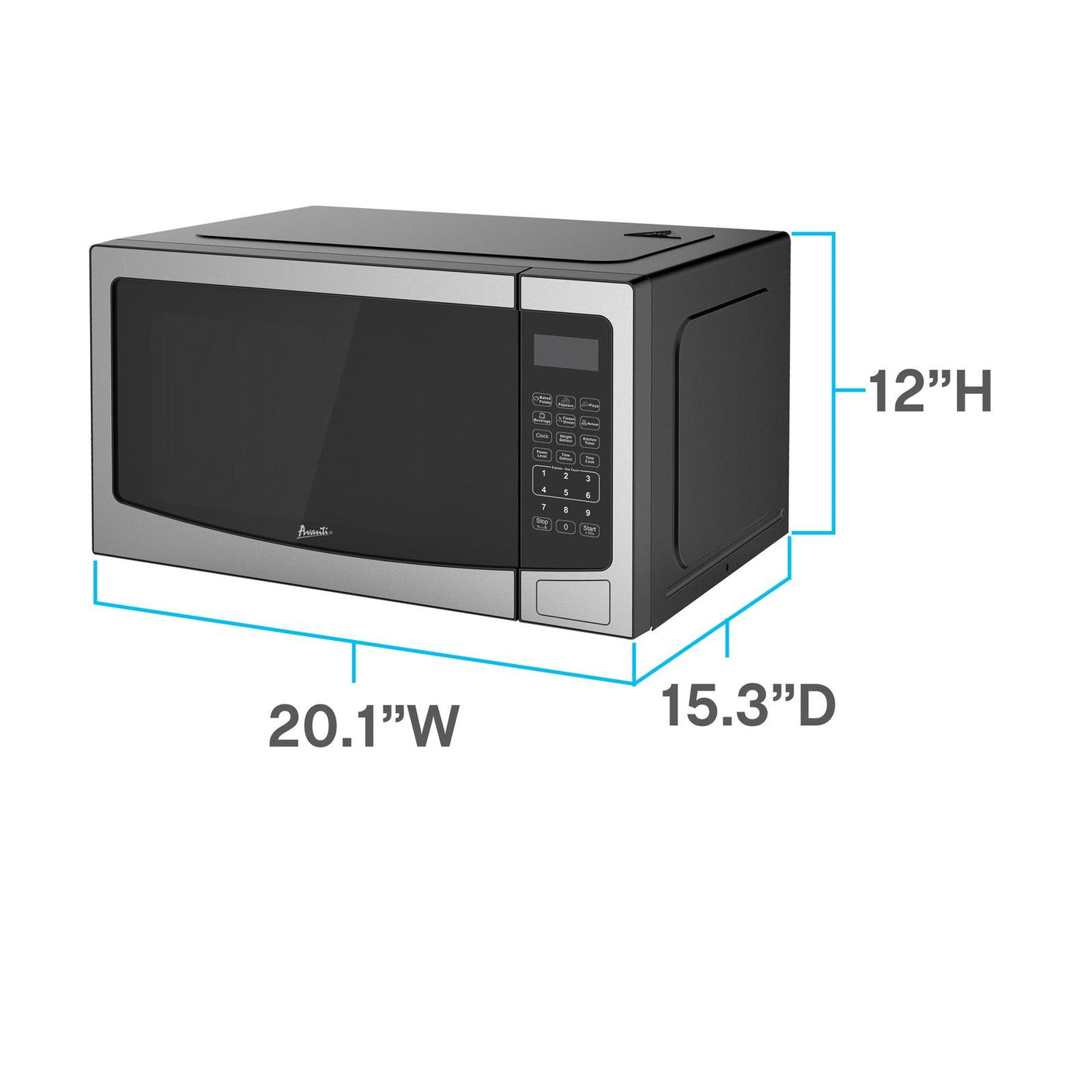 Avanti Microwave Oven, 1.1 cu. ft. Capacity - White / 1.1 cu. ft.