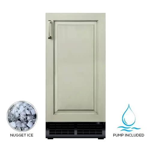 15" Nugget Ice Maker Panel Ready w Pump