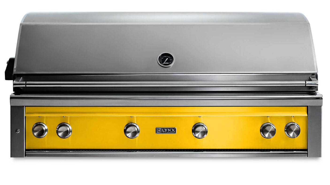 54" Built-In Grill - 1 Trident™ w/ Rotisserie - California Poppy